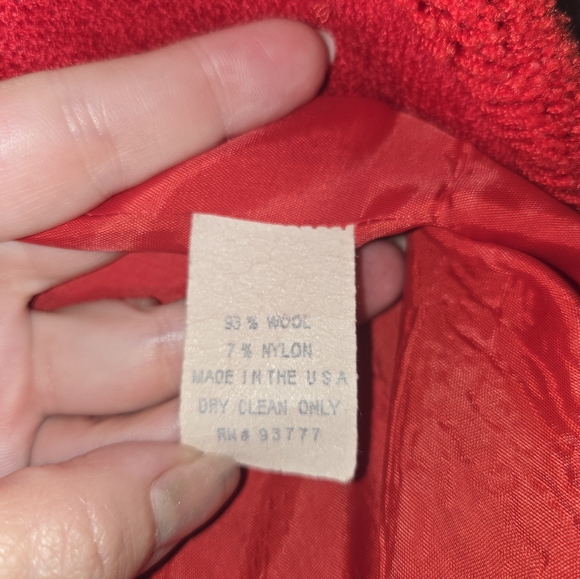 Vintage Saks Fifth Avenue Folio Collection Red Tweed Blazer 🔥 - Picture 7 of 7